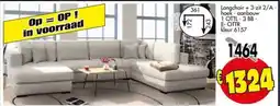 Budget Meubelen Longchair +3-zit 2/A - hoek - aanbouw 1 OTTL - 3 BB - E-OTTR aanbieding