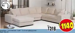 Budget Meubelen Longchair - 2-zit met bed - hoek - 2-zit met opbergruimte aanbieding