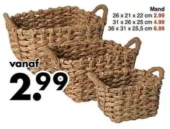 Wibra Mand aanbieding