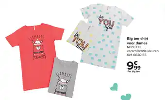 Carrefour Market Big tee-shirt voor dames aanbieding