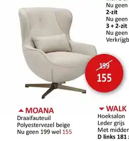 Weba MOANA aanbieding