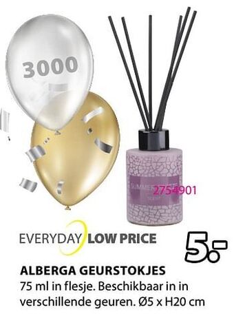 Jysk Alberga geurstokjes aanbieding