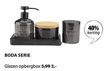 Jysk Boda glazen opbergbox aanbieding
