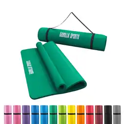 Decathlon Yogamat Deluxe - Groen - 190 x 100 x 1,5 cm - Yoga Mat aanbieding