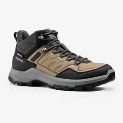 Decathlon Waterdichte wandelschoenen voor de bergen heren MH100 mid bruin aanbieding