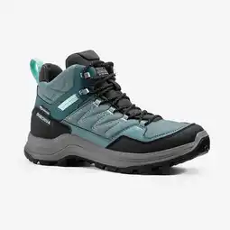 Decathlon Waterdichte schoenen voor bergwandelen dames MH100 mid groen aanbieding