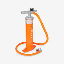 Decathlon Handpomp voor kajak/kano dual action 2x2,6 l lage druk 1-8 PSI aanbieding