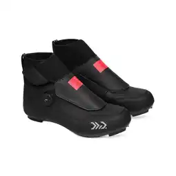 Decathlon Heren en Dames Wielrennen Winter fietsschoenen DW Noord Zwart aanbieding