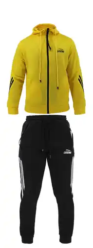 Decathlon Trainingspak Heren/Dames Geel Legend Fitness en Hardlopen aanbieding