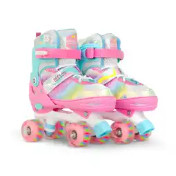 Decathlon Skeelers OLSSON BLOSSOM Turquoise verstelbare maat (32-35) ABEC7 lagers aanbieding