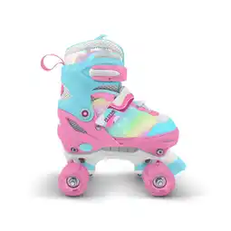 Decathlon Skeelers OLSSON BLOSSOM Turquoise verstelbare maat (32-35) ABEC7 lagers aanbieding
