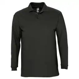Decathlon Volwassen uniseks Winter II poloshirt met lange mouwen (Zwart) aanbieding