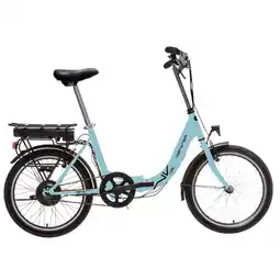 Decathlon Denver 1000 opvouwbare elektrische fiets, blauw aanbieding