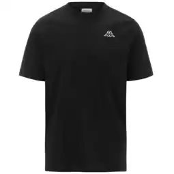 Decathlon Heren-T-Shirt met Korte Mouwen Kappa Cafers Slim Zwart aanbieding