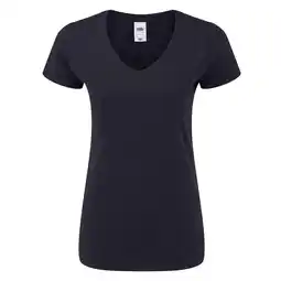 Decathlon Dames Iconisch V Hals Tshirt (Deep Navy) aanbieding