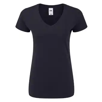 Decathlon Dames Iconisch V Hals Tshirt (Deep Navy) aanbieding