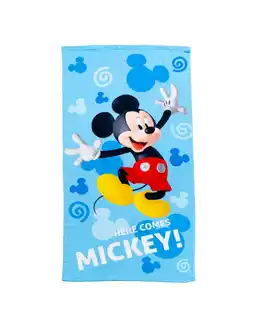 Decathlon KINDERDOEK 70X140CM MICROVEZEL DISNEY MICKEY MOUSE aanbieding