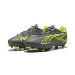 Decathlon ULTRA 5 PLAY FG/AG voetbalschoenen PUMA Matte Aged Silver Yellow Alert Blue Gray aanbieding