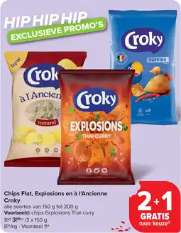 Carrefour Chips Flat, Explosions en à l'Ancienne Croky aanbieding