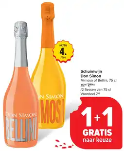 Carrefour Schuimwijn Don Simon aanbieding
