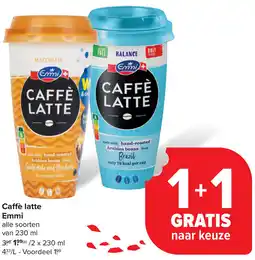 Carrefour Caffè latte Emmi aanbieding