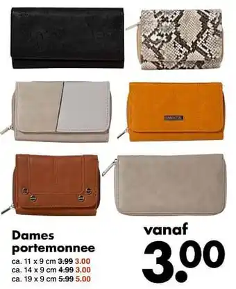 Wibra Dames portemonnee aanbieding
