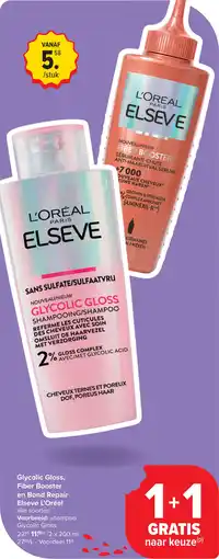 Carrefour Glycolic Gloss, Fiber Booster en Bond Repair Elseve L'Oréal aanbieding