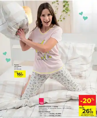 Carrefour Market Pyjama voor dames aanbieding