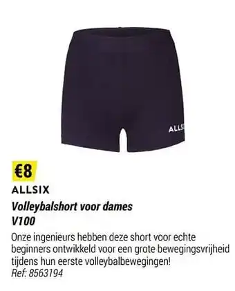 Decathlon Volleybalshort voor dames v100 aanbieding
