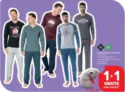 Carrefour Lange pyjama voor heren aanbieding