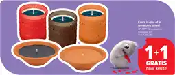 Carrefour Kaars in glas of in terracotta schaal aanbieding