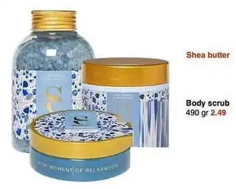 Shea butter body scrub