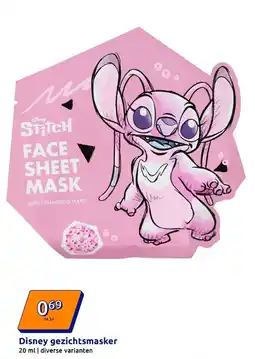 Action Disney gezichtsmasker aanbieding