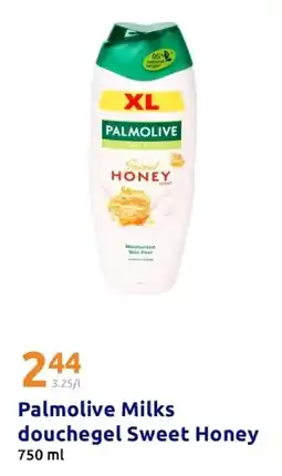 Action Palmolive Milks douchegel Sweet Honey aanbieding