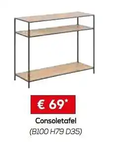Consoletafel
