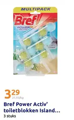 Action Bref Power Activ' toiletblokken Island aanbieding