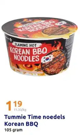 Action Tummie Time noedels Korean BBQ aanbieding