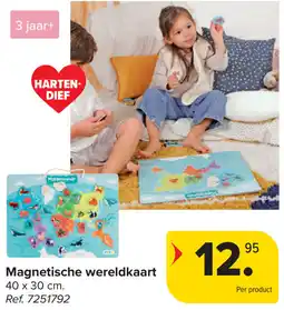 Carrefour Magnetische wereldkaart aanbieding