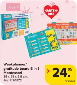Carrefour Weekplanner / gratitude board 5 in 1 Montessori aanbieding