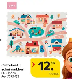 Carrefour Puzzelmat in schuimrubber aanbieding