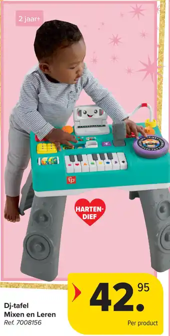 Carrefour Dj-tafel Mixen en Leren aanbieding