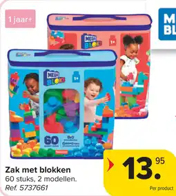 Carrefour Zak met blokken aanbieding