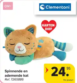 Carrefour Spinnende en ademende kat aanbieding
