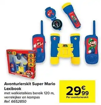 Carrefour Avonturierskit super mario lexibook aanbieding