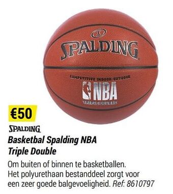 Decathlon Basketbal spalding nba triple double aanbieding