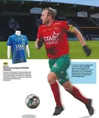 Decathlon Officieel shirt voor keeper kv oostende volwassenen aanbieding
