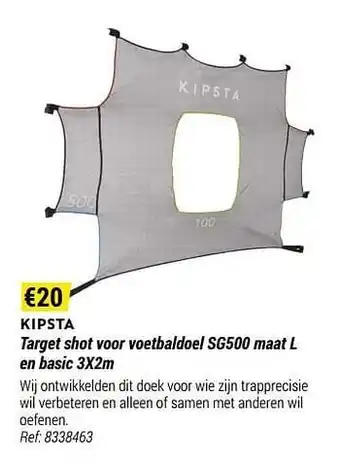 Decathlon Target shot voor voetbaldoel sg500 en basic aanbieding
