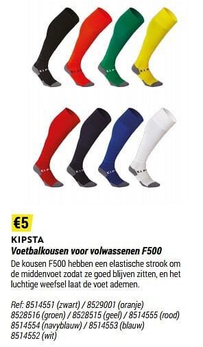 Decathlon Voetbalkousen voor volwassenen f500 aanbieding