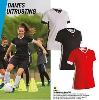 Decathlon Voetbalshirt voor dames f500 aanbieding