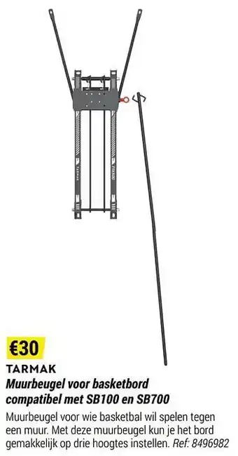 Decathlon Muurbeugel voor basketbord compatibel met sb100 en sb700 aanbieding